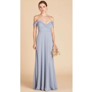 Birdy Grey Spence Convertible Chiffon Dusty Blue Dress Gown